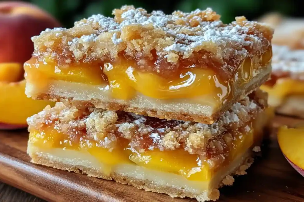 Heavenly Summer Peach Bars