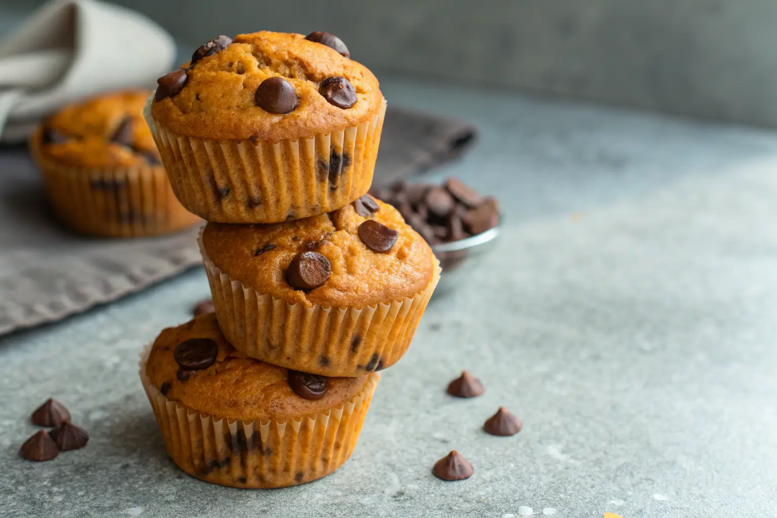 Chocolate Chip Pumpkin Muffins Recipe