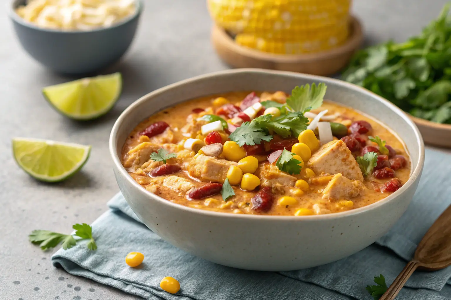 Delicious Mexican Street Corn Chicken Chili