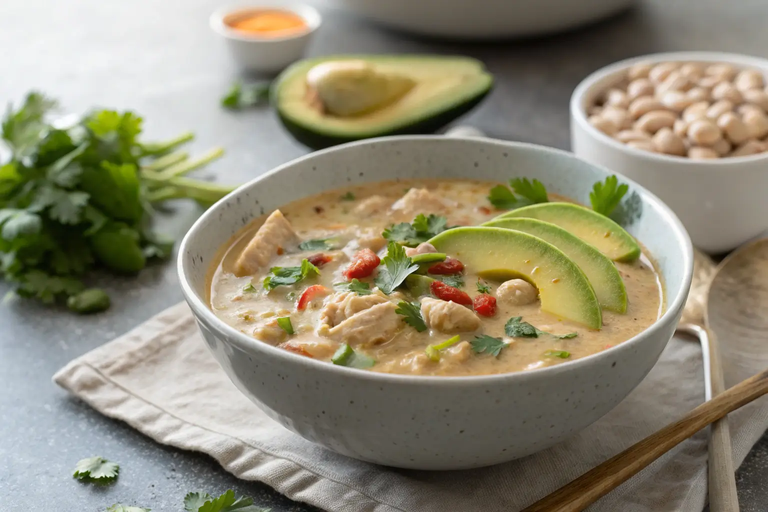 Creamy White Bean Chicken Chili Recipe
