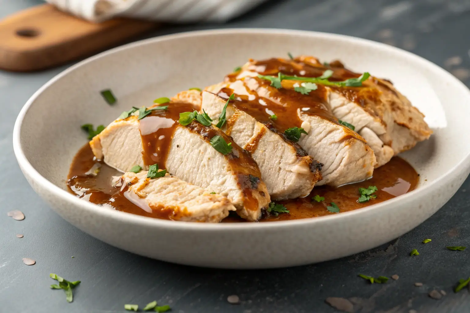Easy Slow Cooker Chicken Breasts with Gravy