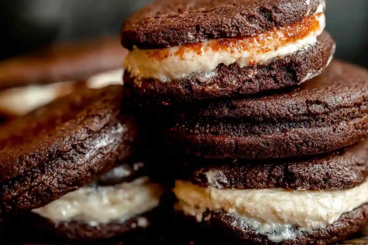 Homemade Frozen Zucchini: Easy, Healthy & Versatile Treats 3 gochujang chocolate cookies stacked with spicy red swirl