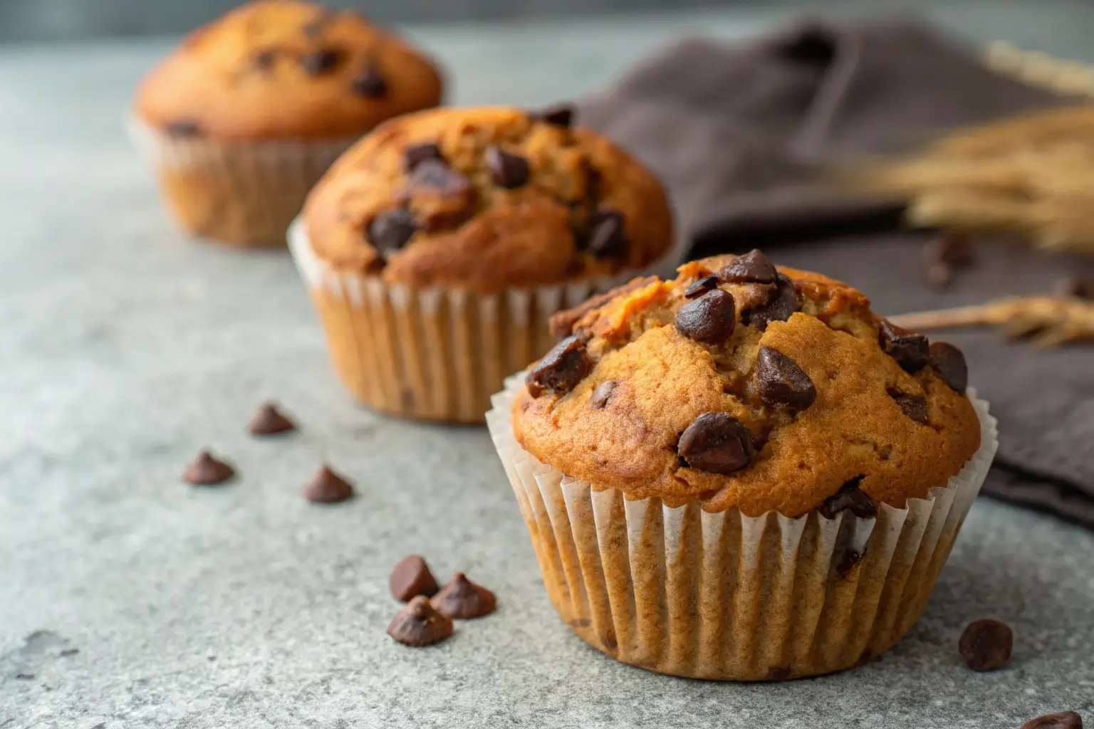 Moist Pumpkin Chocolate Chip Muffins Recipe