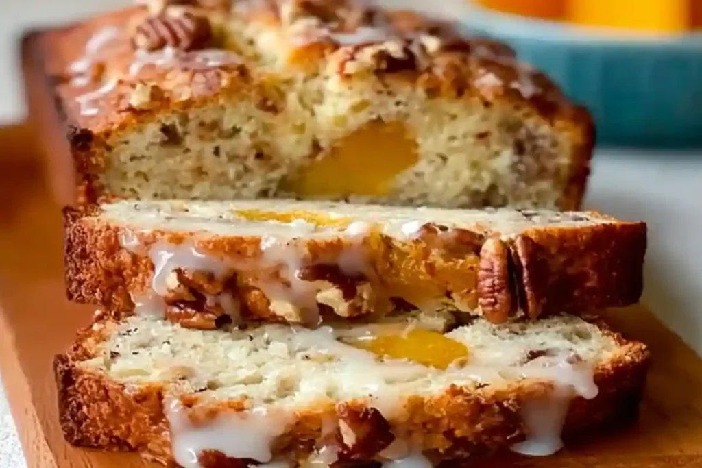 Rustic Peach Pecan Bread